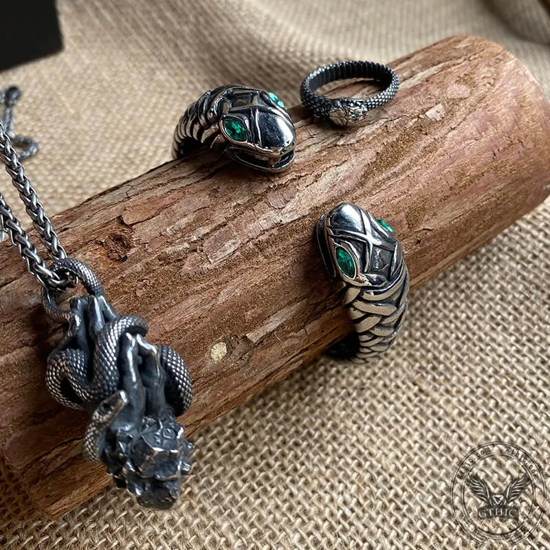 3 Pcs Ouroboros Snake Jewelry Set