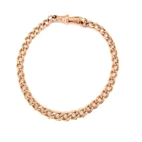 9ct Rose Gold 8.5" Graduated Vintage Albert Bracelet - 14.85g SOLD