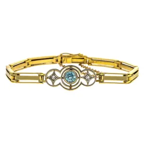 Antique Zircon & Diamond Bracelet