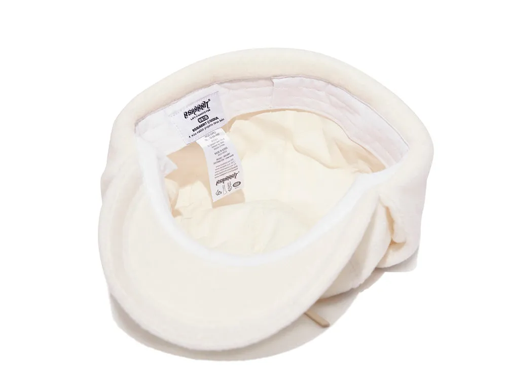 BSW FLEECE EARFLAP CAP WHITE