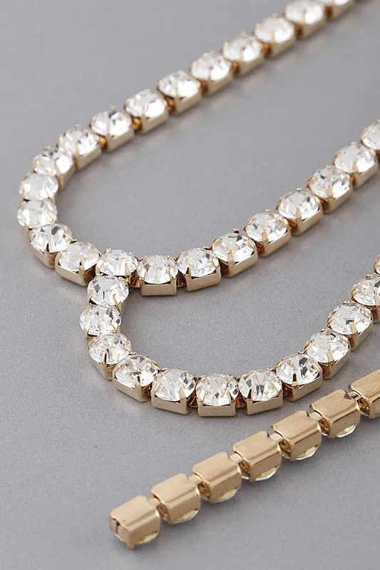 Caily Choker & Lariat Necklace - Gold