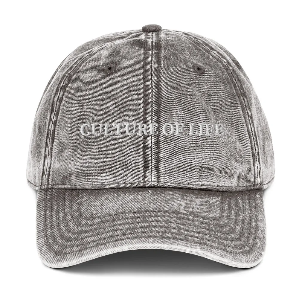 Culture of Life Vintage Cotton Cap