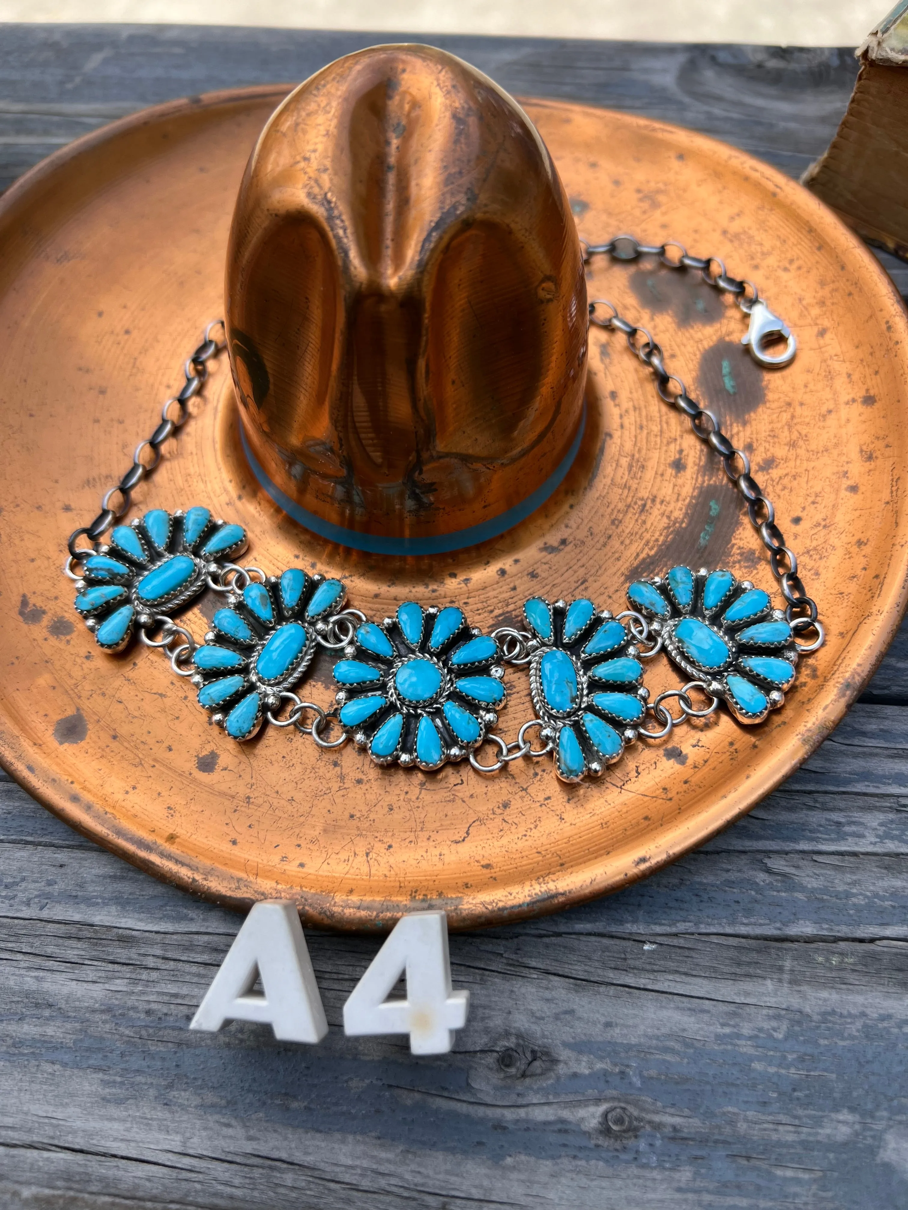 Flower Cluster Necklace or Choker