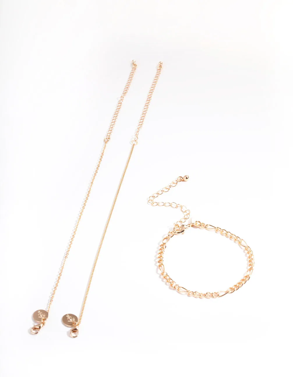 Gold Multi Chain Bracelet Pack