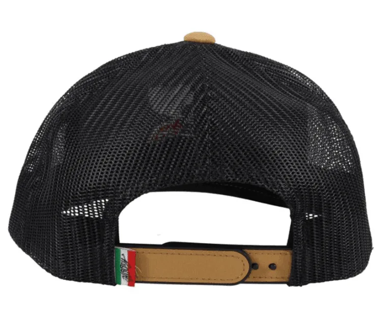 Hooey Arc Black Trucker Snapback Hat 1862T-BKWH
