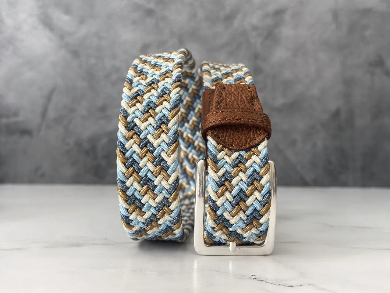 Italian Braided Belt: The "Bruin"
