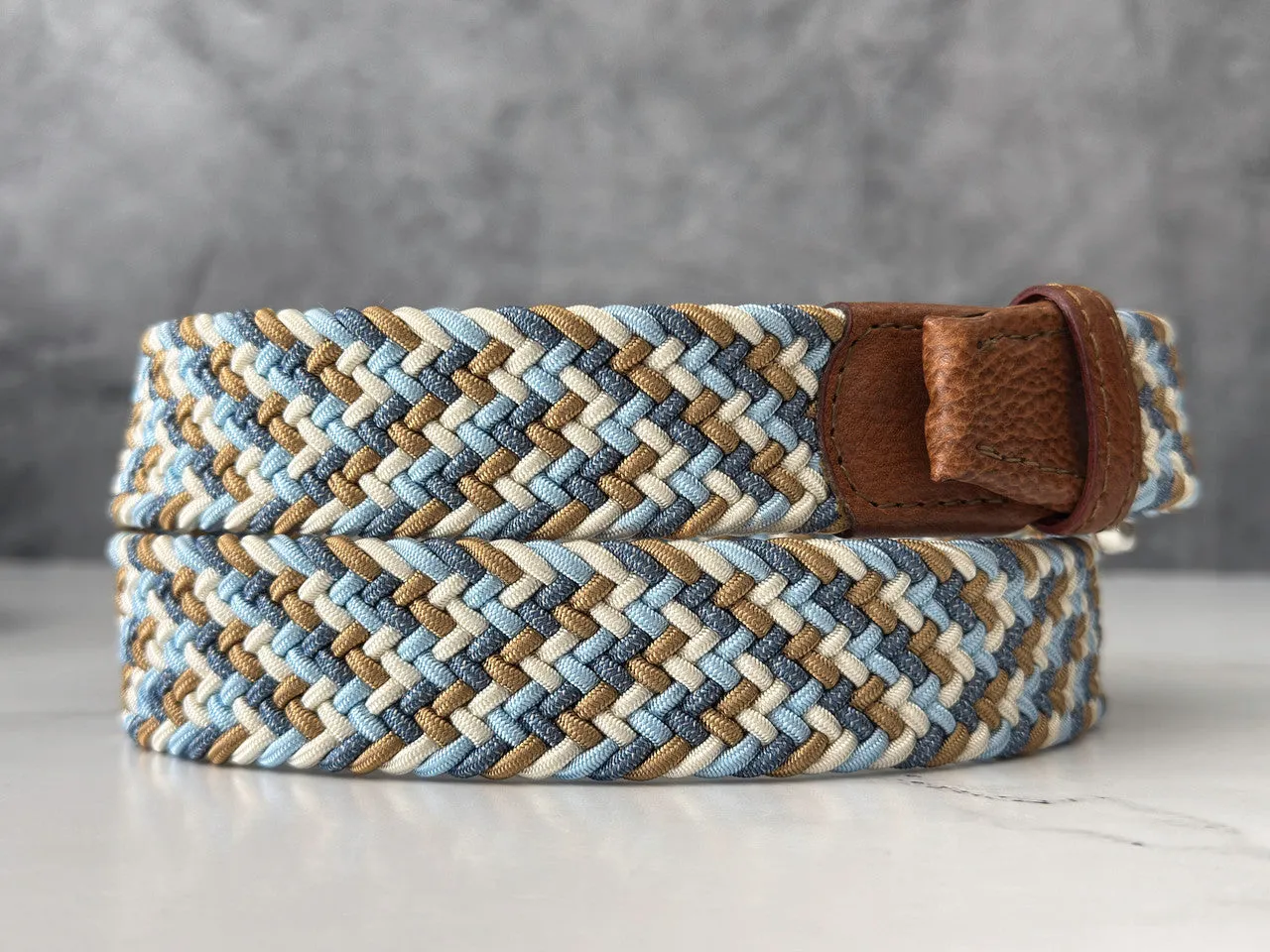 Italian Braided Belt: The "Bruin"