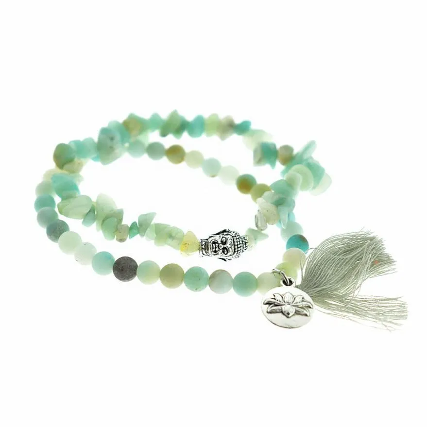 Natural Gemstone Bead Bracelets - 65mm - 1 Set 2 Bracelets - Choose Your Gemstone!