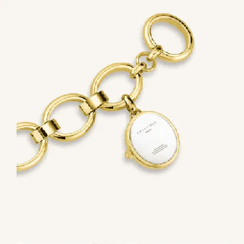 Oval Charm Chain Gold 15 x 18mm