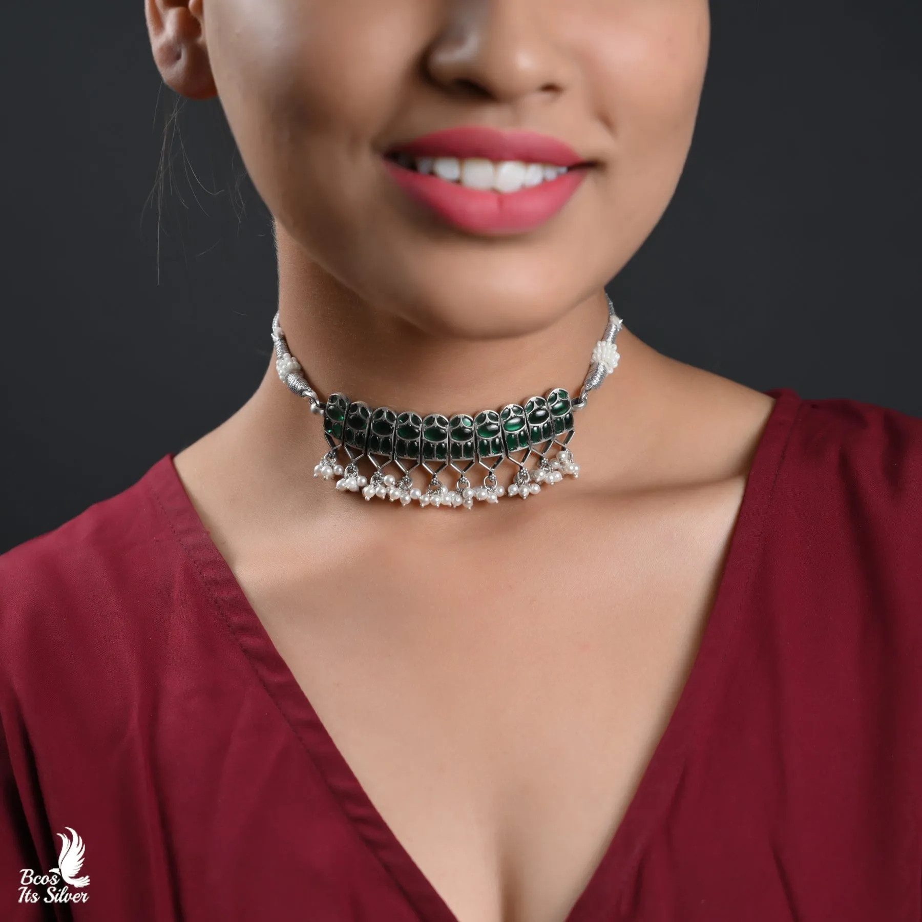 OXIDIZED CHOKER - 4704