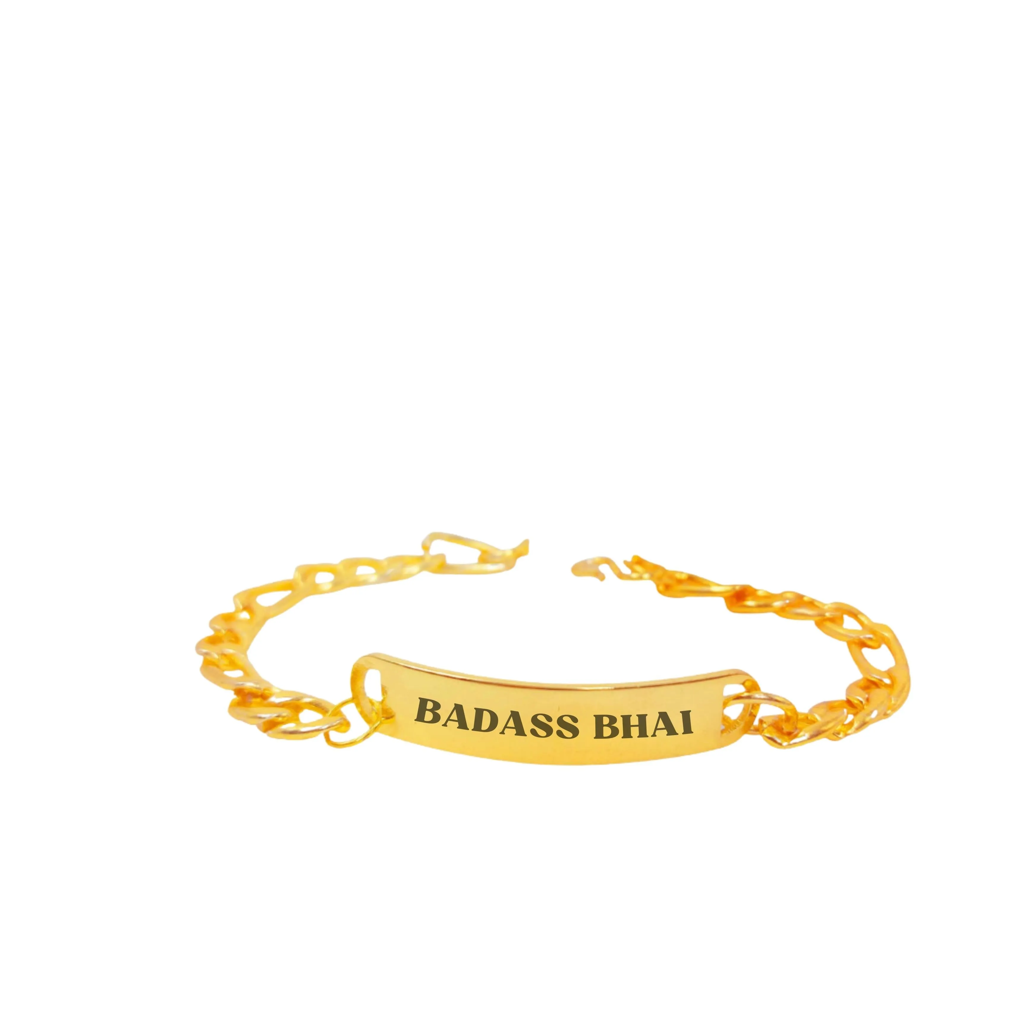 Rakhi Brother Gift Stylish Box Chain Bracelet Raksha Badhan Gift For Brothers - Badass Bhai