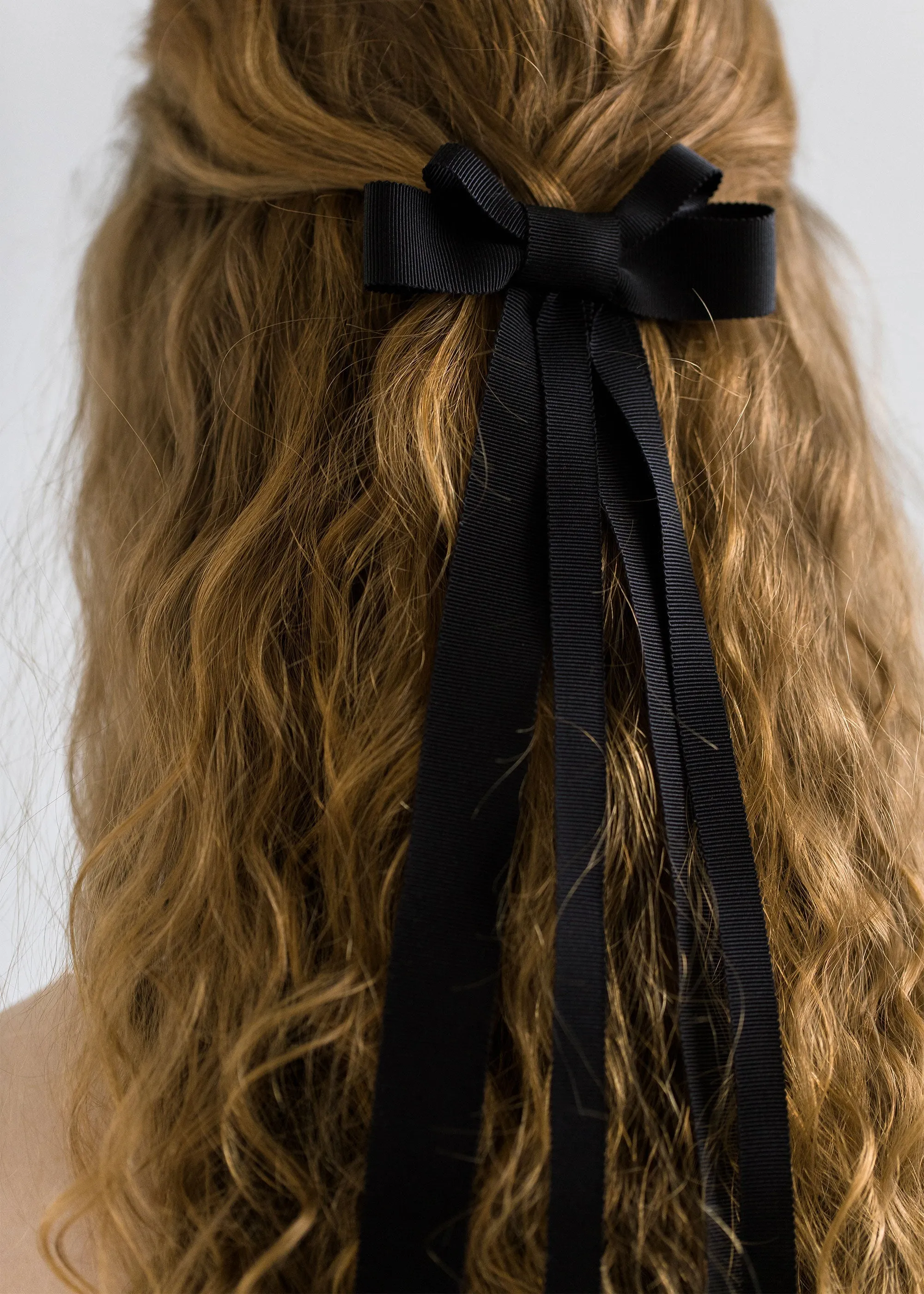 Rosie Bow Barrette -- Black
