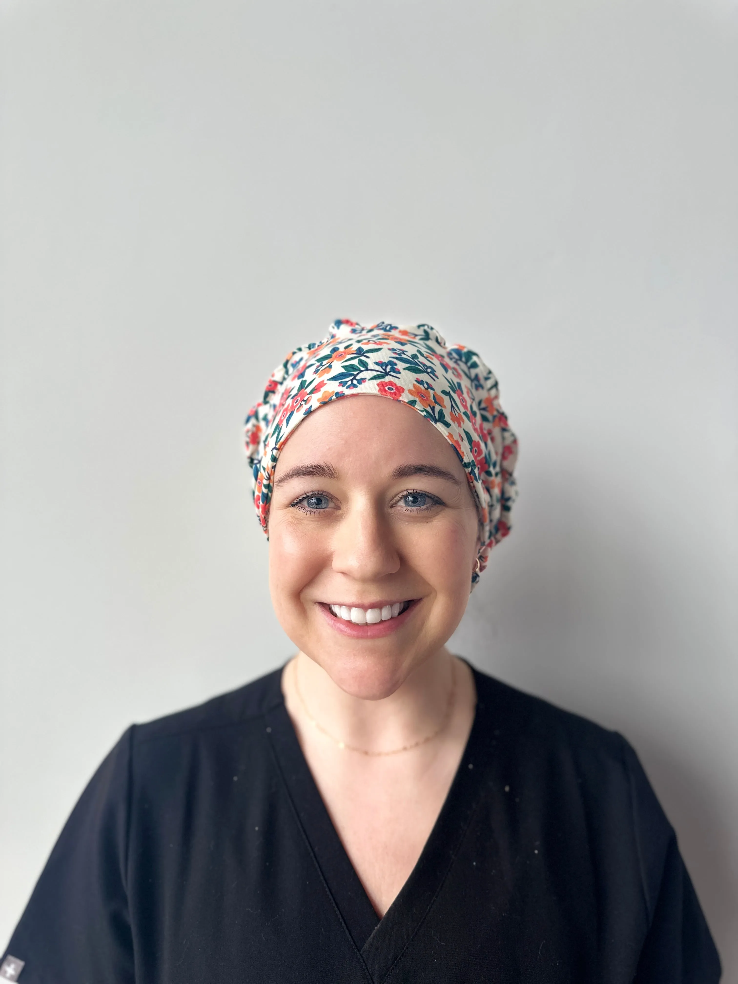 Scrub Hat - Retro Floral