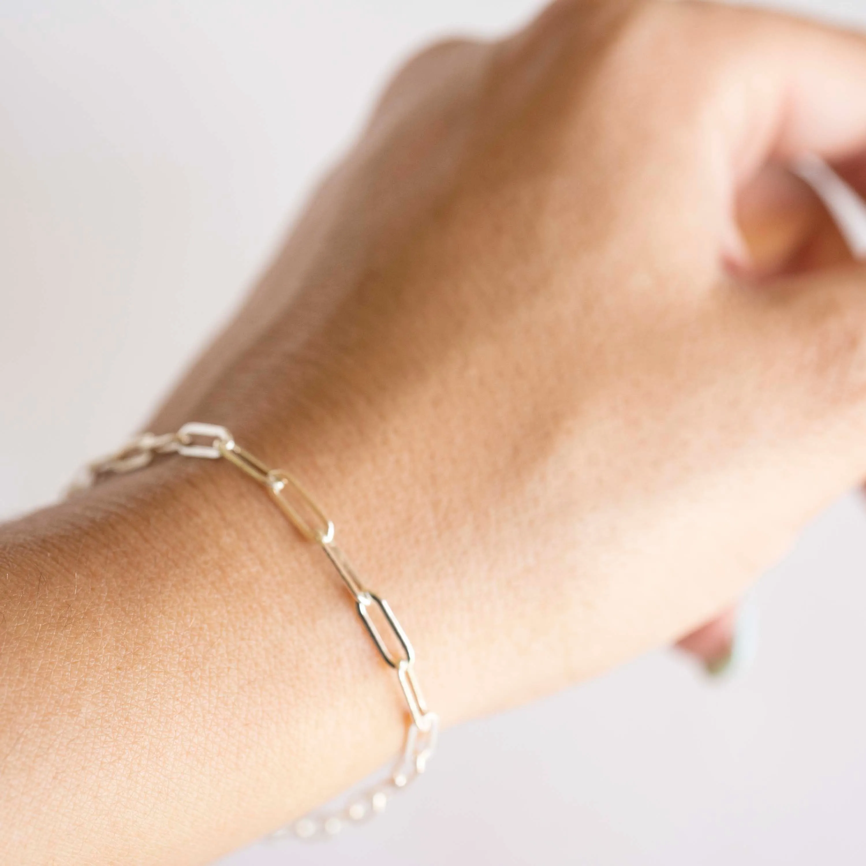 Silver Rectangle Bracelet