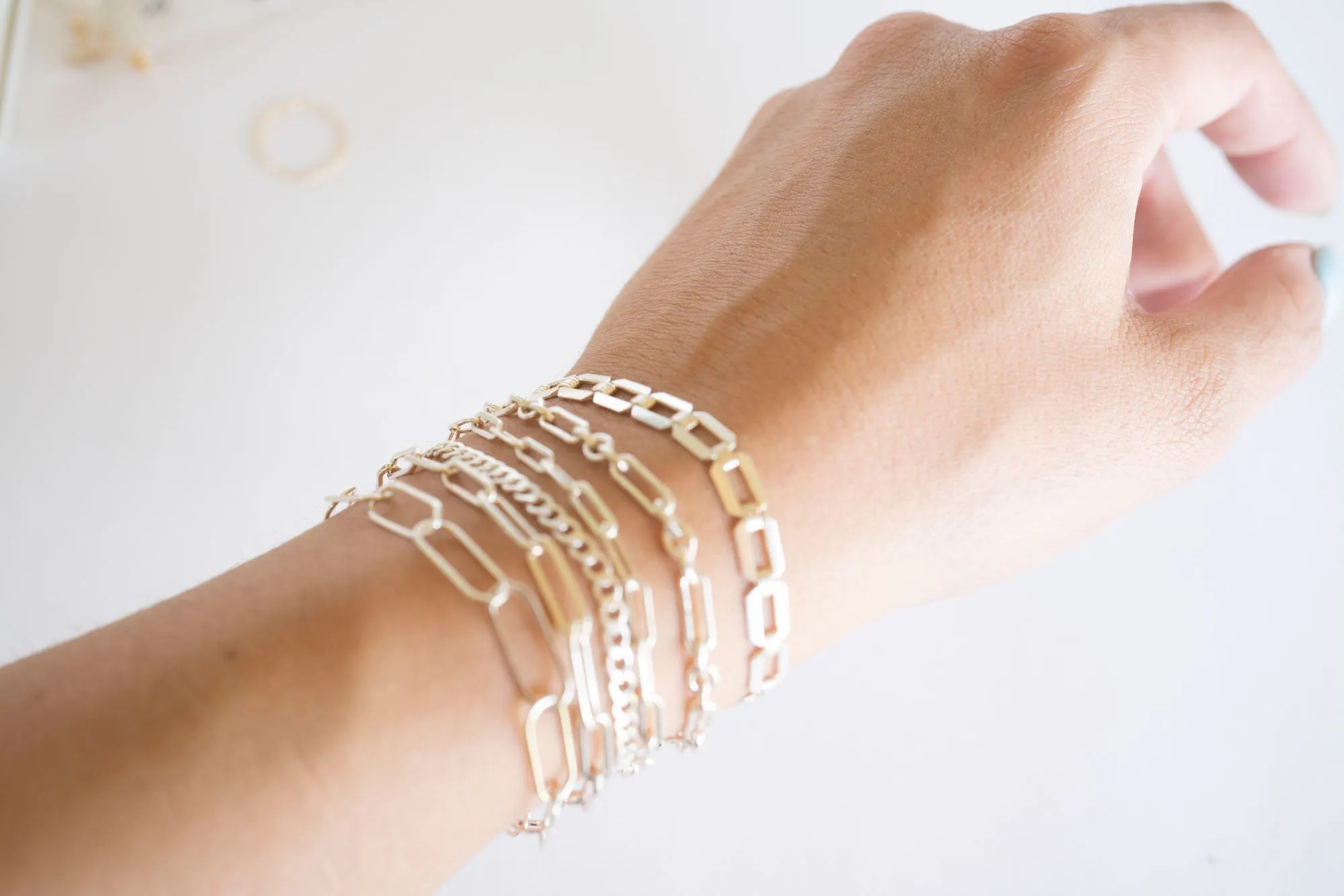 Silver Rectangle Bracelet