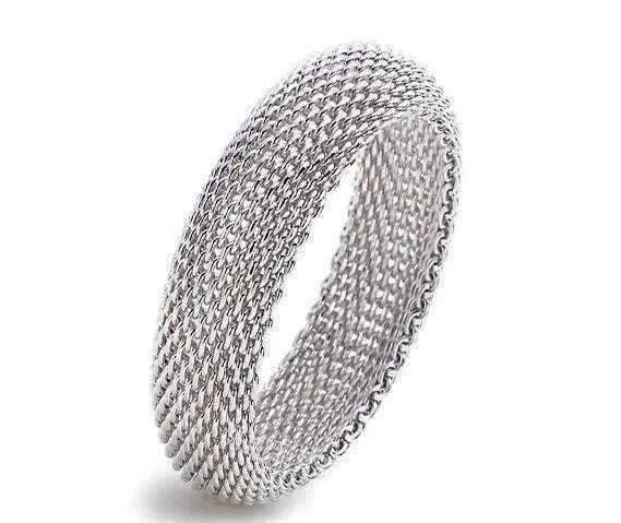 Soft Silky Chains Sterling Silver Bangle Bracelet for Woman Special Occasion Gift Everyday Casual