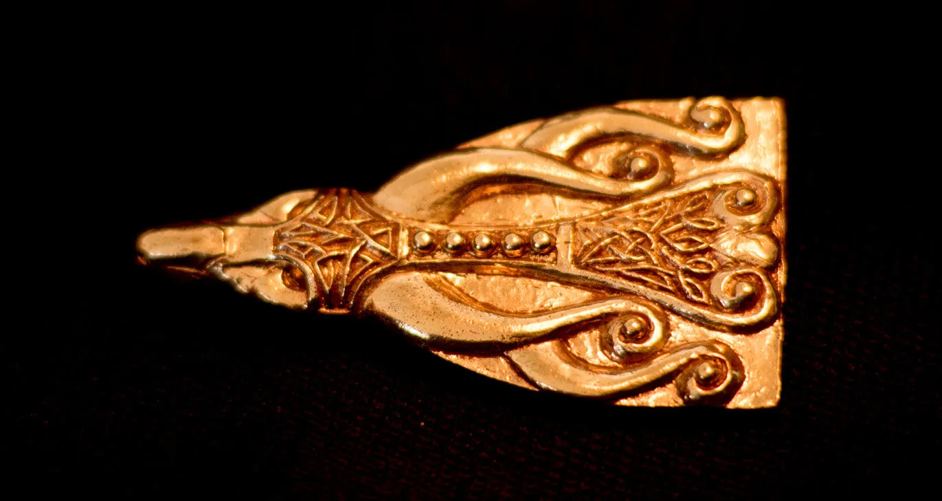 Stag Belt tip Closed, 10th C. - B-60