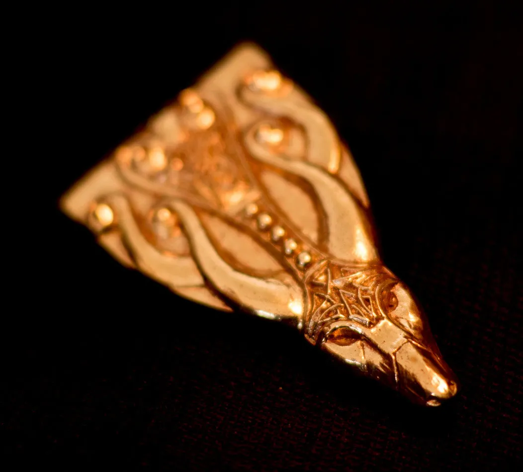 Stag Belt tip Closed, 10th C. - B-60