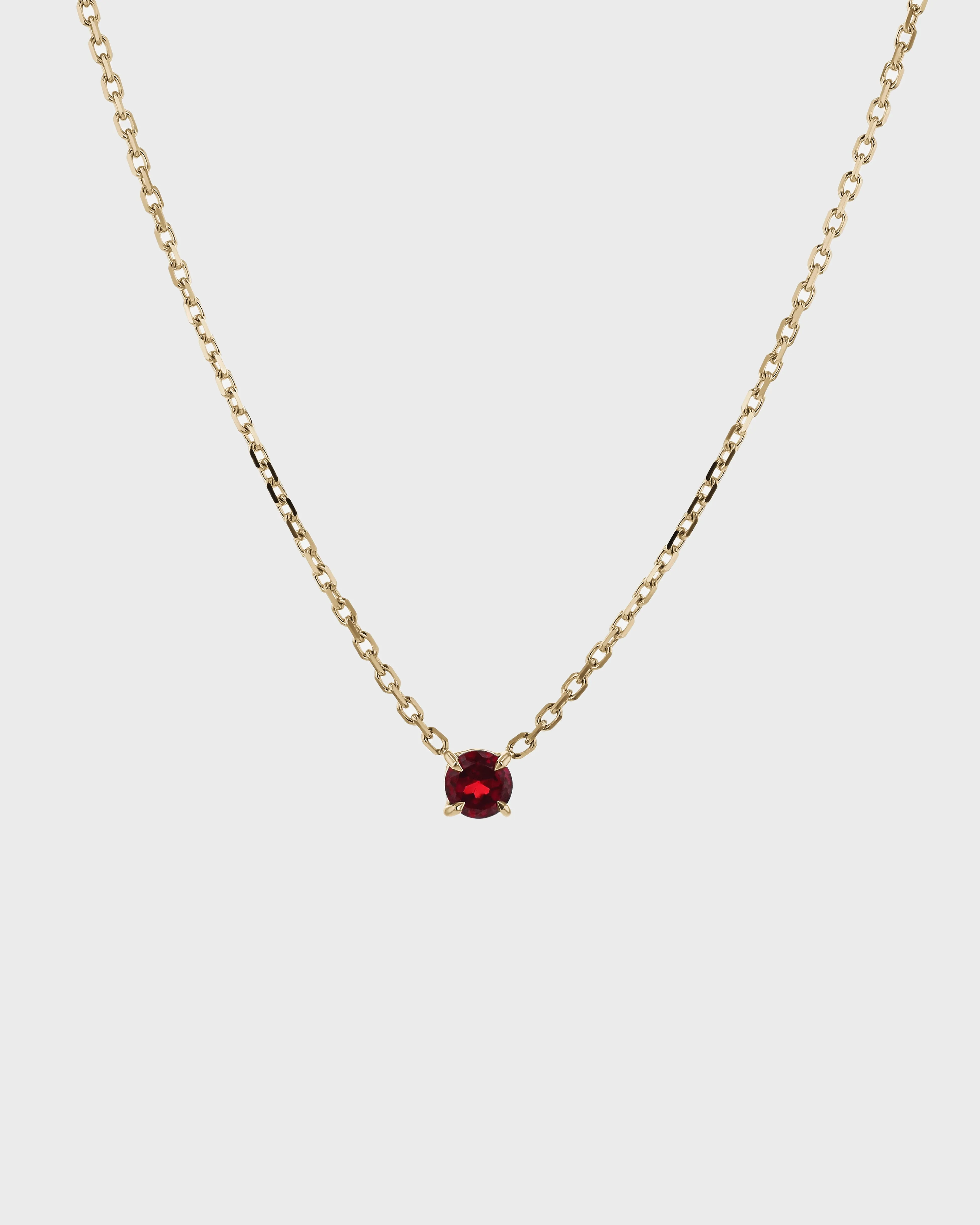The Ruby Birthstone Necklace