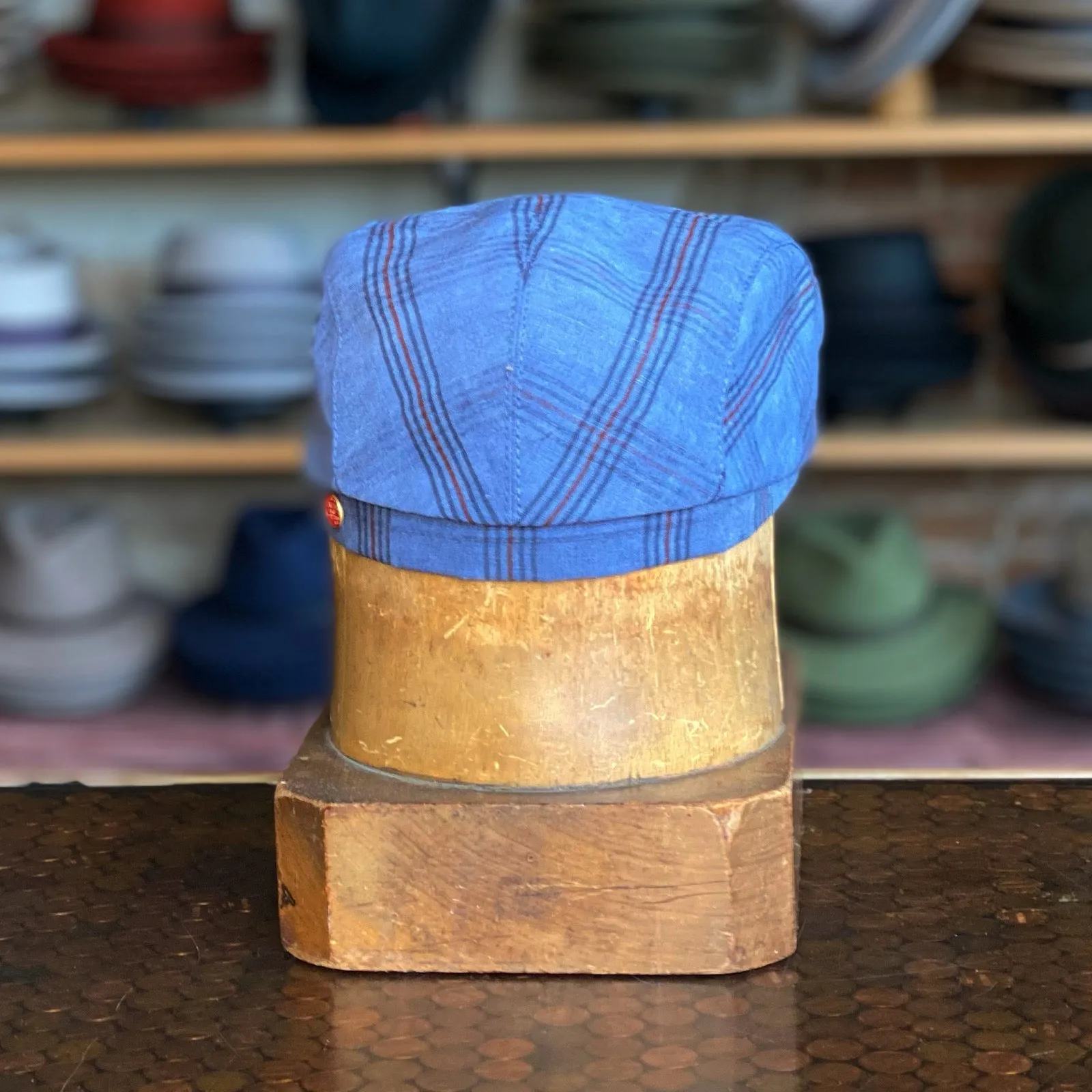 Washed Plaid Frankie Flat Cap
