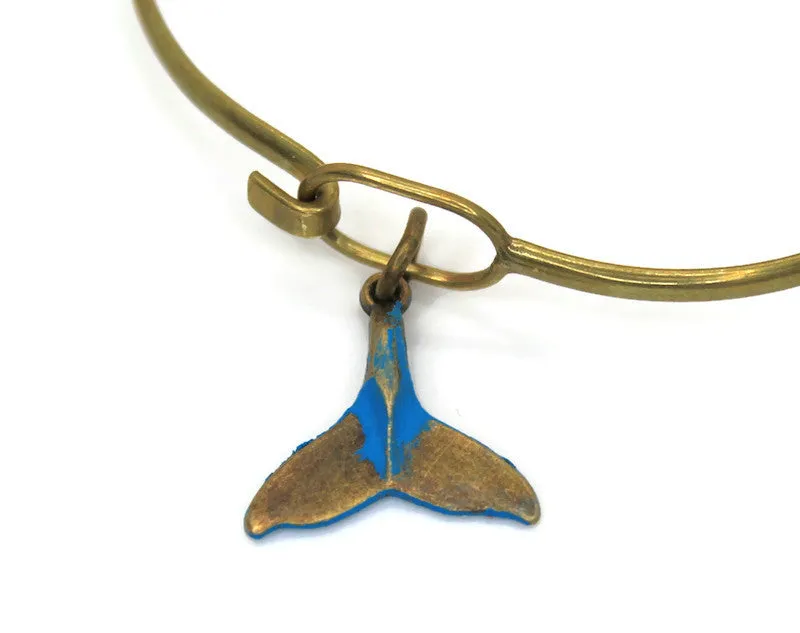 Whale Tail Charm Bracelet, Necklace or Charm Only