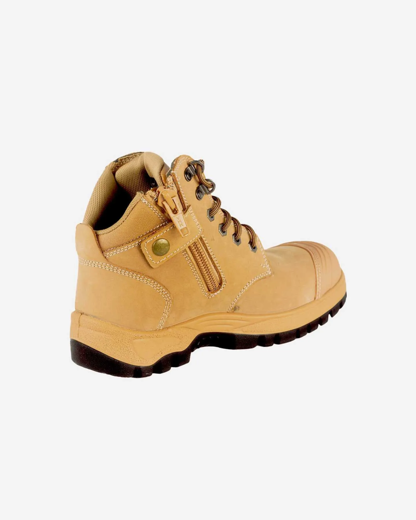 Zip Side Mid Cut Work Boots 8305