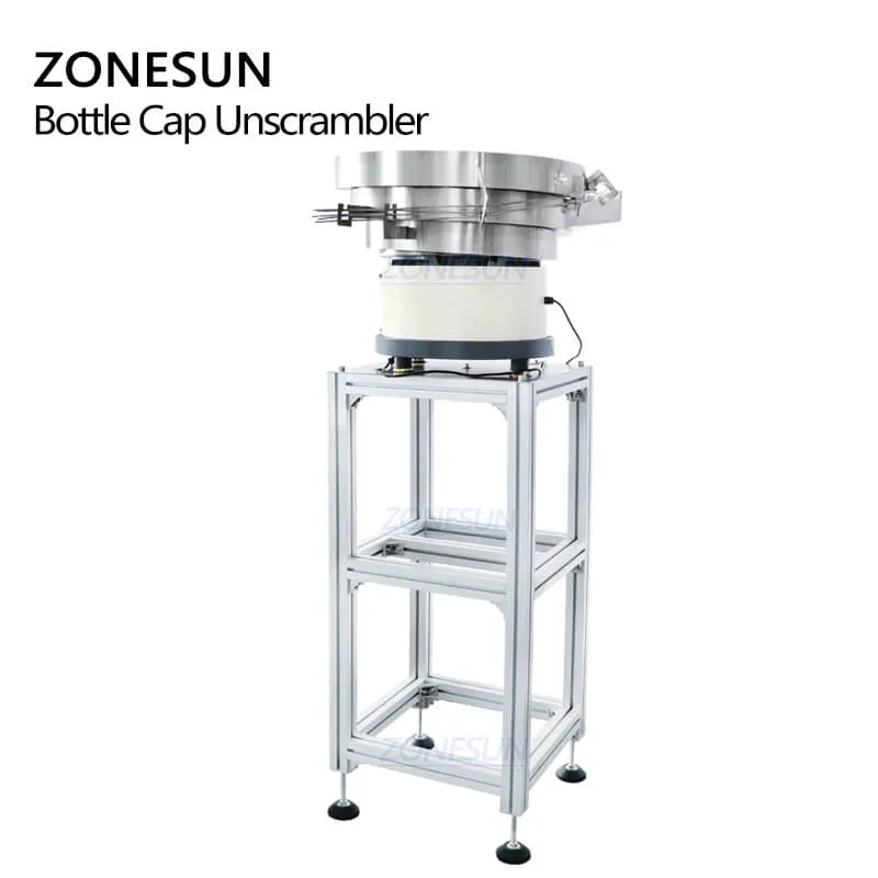 ZONESUN ZS-CVP1 Automatic Custom Bulk Lid Cap Feeder Spray Bottle Bowl Sorter Cap Feeding Machine